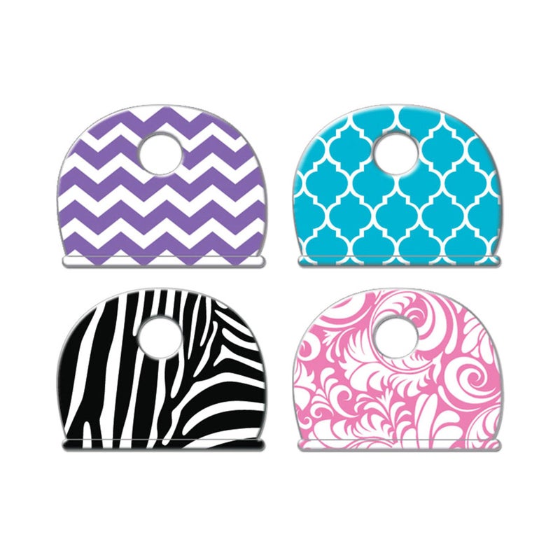 Lucky Line, Vinyl, Designer Pattern Key Identifier Caps, 4 Pack (16304) - Image 1