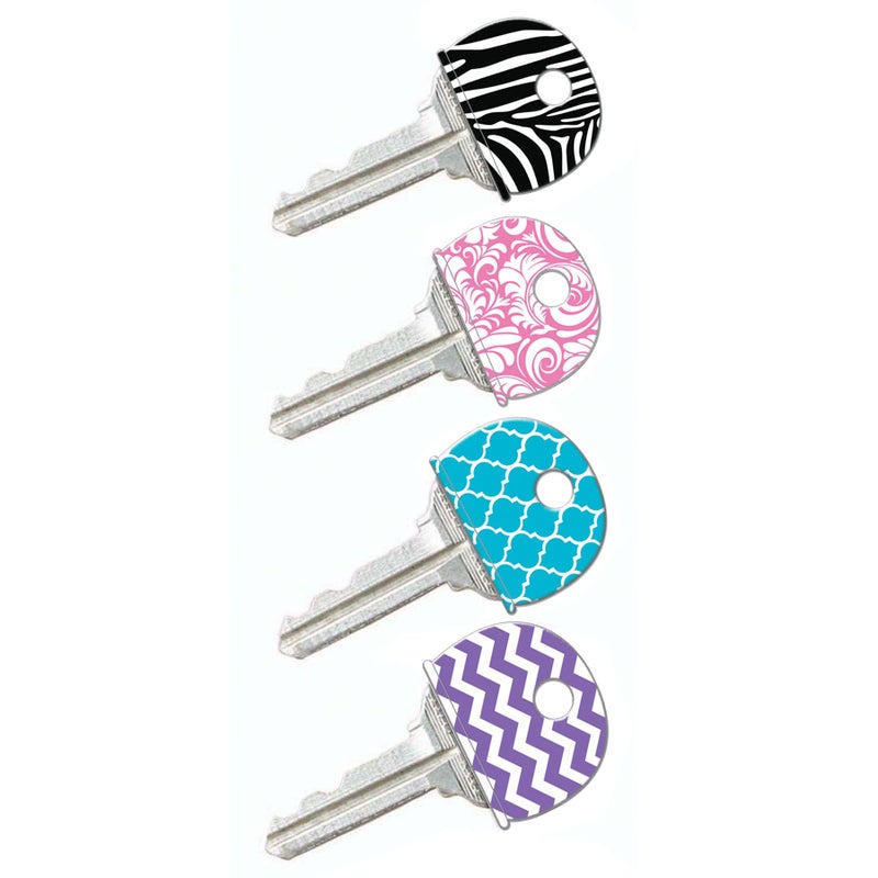 Lucky Line, Vinyl, Designer Pattern Key Identifier Caps, 4 Pack (16304) - Image 3