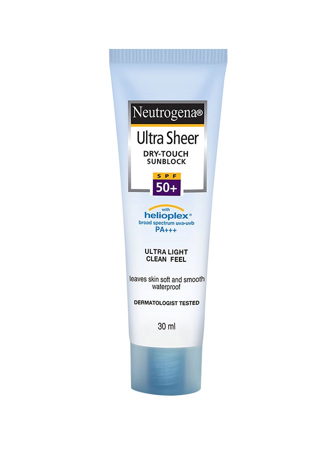Neutrogena Ultra Sheer Sunscreen With SPF 50 30ml - Image 1
