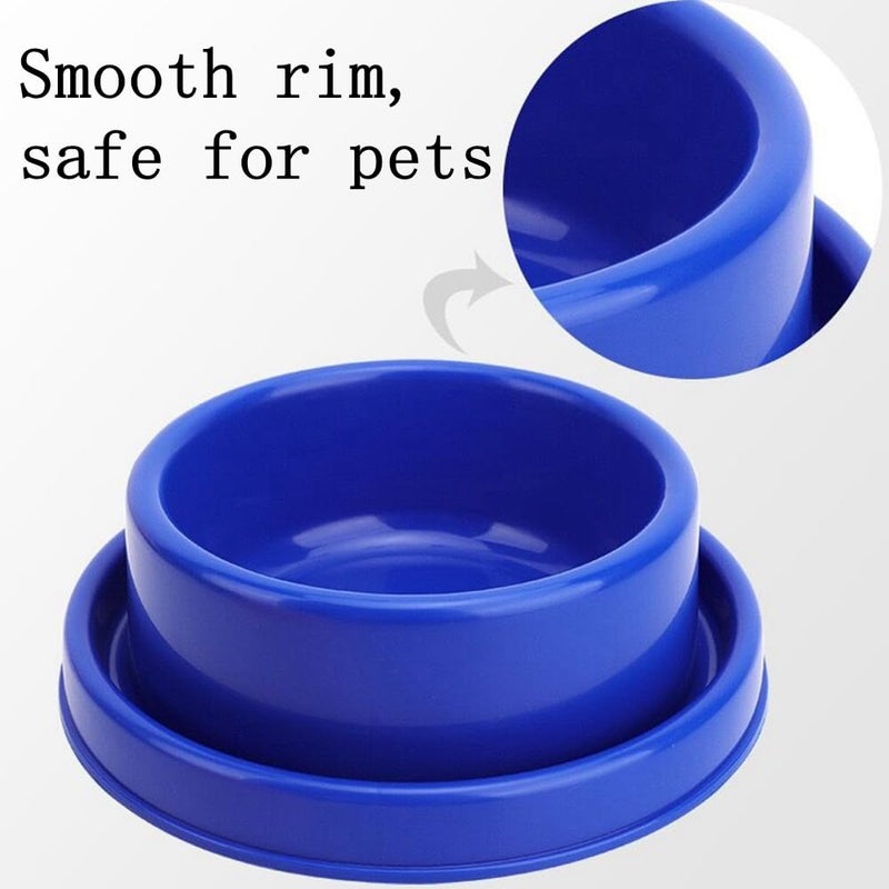 GRPET Ants Away Dog Bowl Cat Puppy Food Bowls Round No Spill Eating Feeder for Small Animals Brown S - Image 4