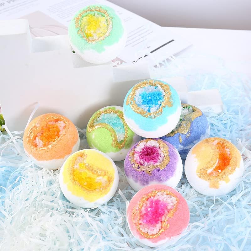 Global easy assemble picks Beauty Bath Bombs Gift Set - 9 Pack Natural Bath Bombs with Sea Salt & Essential Oils, 100g Each for Moisturizing Skin, Relaxation and Stress Relief Wide usage compatibility - Image 3
