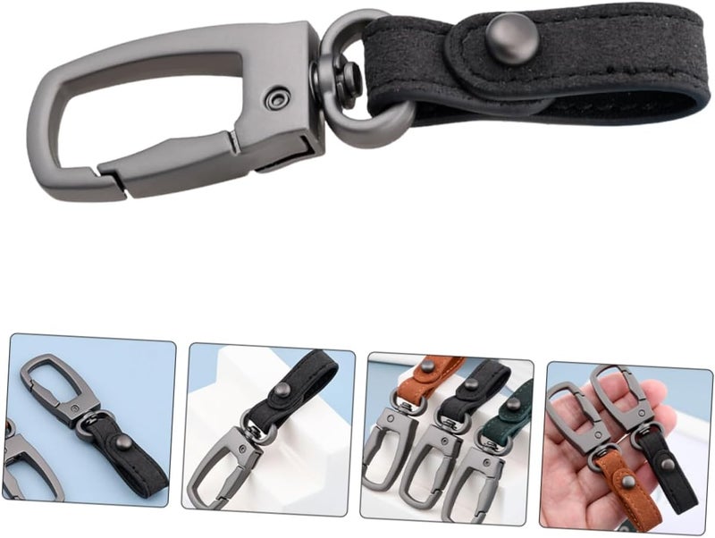 PACKOVE Creative Woven Keychain Men's Waist Pendant Key Holder Belt Leash Metal Keyring Metal Keychain Keyring - Image 4