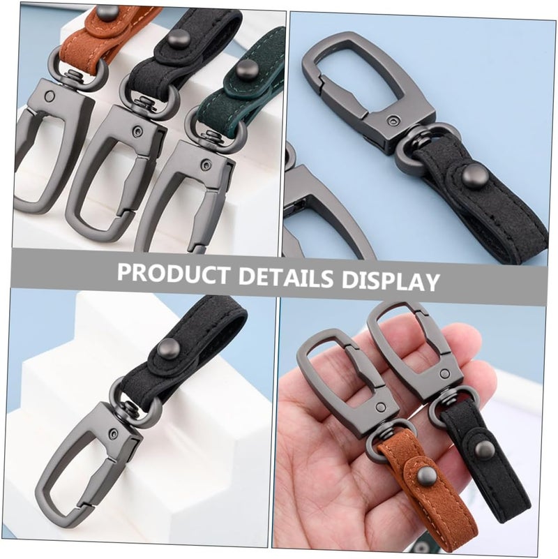 PACKOVE Creative Woven Keychain Men's Waist Pendant Key Holder Belt Leash Metal Keyring Metal Keychain Keyring - Image 2