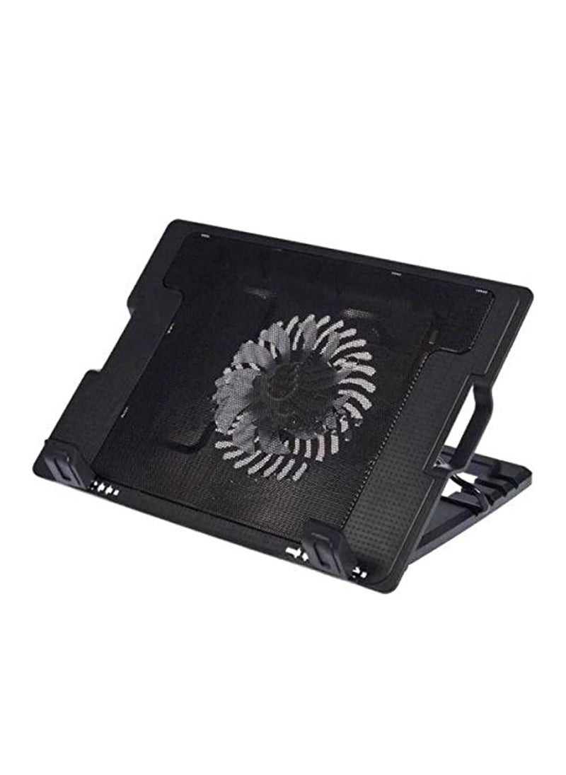 Generic Laptop Cooling Pad with Fan, USB Ports, and LED Light for MacBook & Laptops  - Image 1