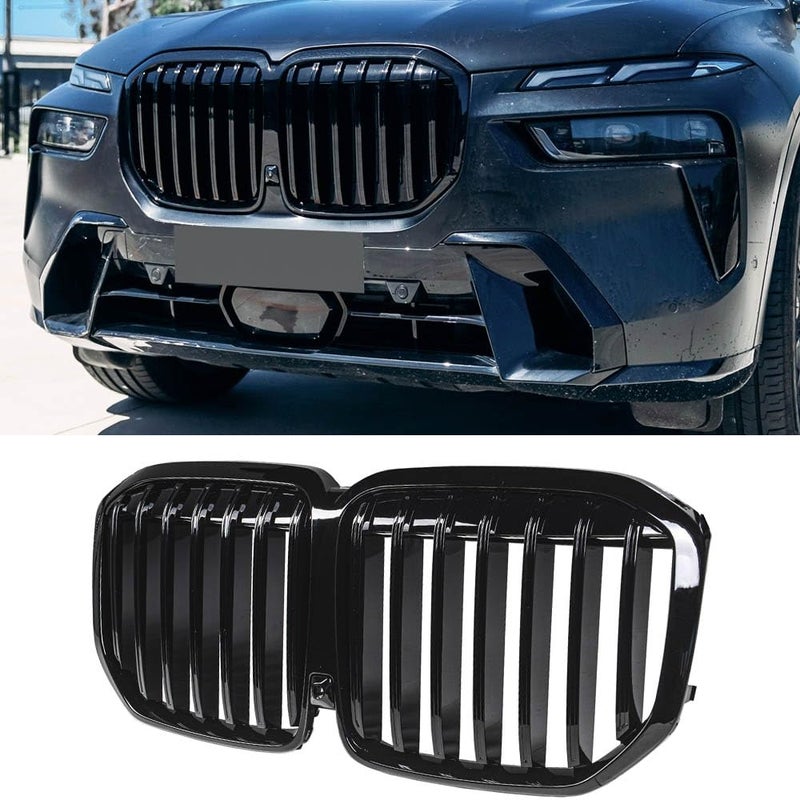 شبكة أمامية بديلة من MAXDOM تناسب BMW 20232025 X7 G07 LCI باللون الأسود اللامع مع شريحة واحدة من ABS