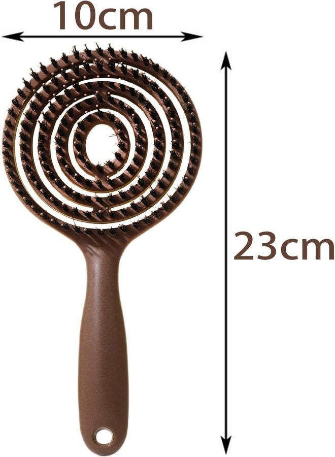 VAIGZO Korean Style Hair Comb, Soft Spiral Detailing Brush for Men & Women, Thick and Thin Hair, Curly & Straight Hair, Wet & Dry Hair - Image 3
