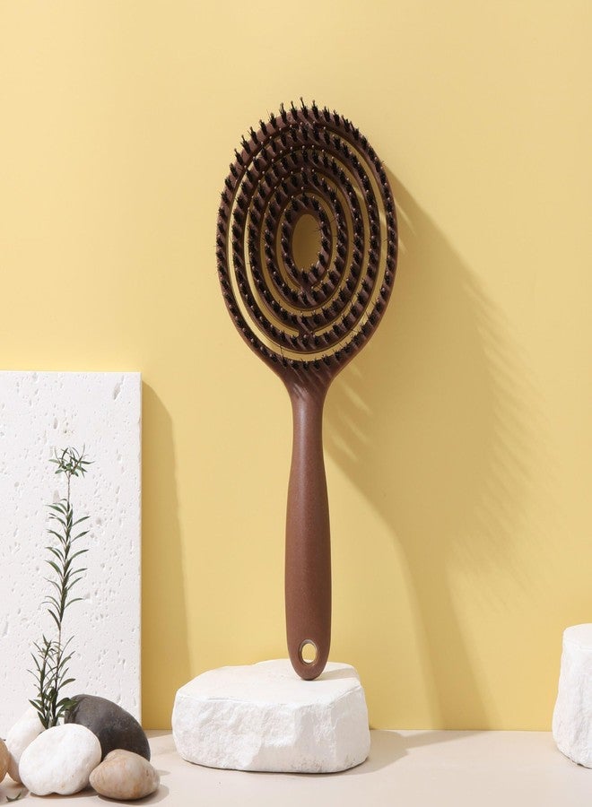 VAIGZO Korean Style Hair Comb, Soft Spiral Detailing Brush for Men & Women, Thick and Thin Hair, Curly & Straight Hair, Wet & Dry Hair - Image 1