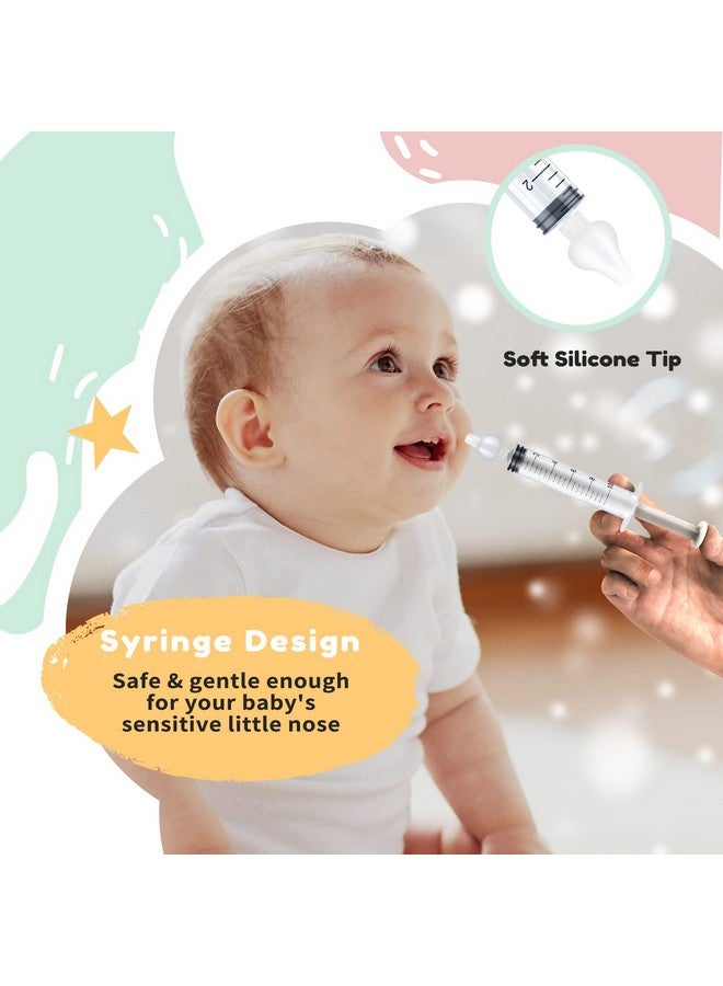 Aufisi Nasal Irrigator for Baby 10ml Professional Baby Nasal Aspirator with Safe Silicone Nasal Suction Tips Portable Baby Nasal Syringe Infant Nose Cleaner 2 Pieces - Image 4