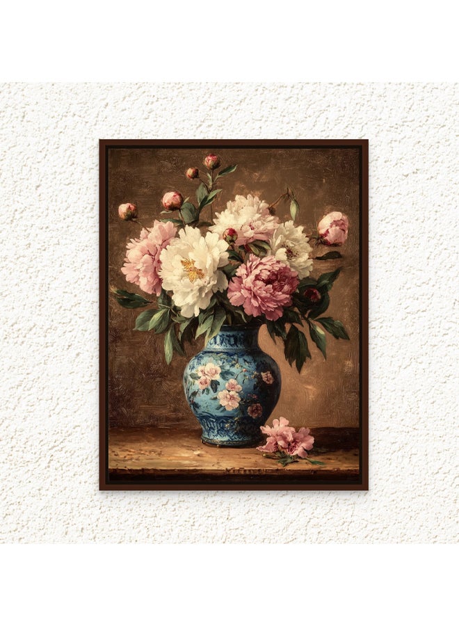 آرت دیکور  ديكور فني مؤطر قماش جدار الفن من مزهرية زهرة نباتية وعاء زهرة صورة حديثة الأزهار الفن طباعة جدار ديكور لغرفة المعيشة غرفة نوم مكتب استوديو ديكور المنزل والهدايا - Image 1