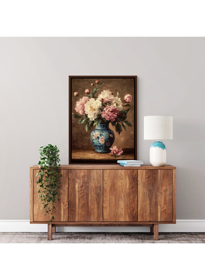 آرت دیکور  ديكور فني مؤطر قماش جدار الفن من مزهرية زهرة نباتية وعاء زهرة صورة حديثة الأزهار الفن طباعة جدار ديكور لغرفة المعيشة غرفة نوم مكتب استوديو ديكور المنزل والهدايا - Image 2