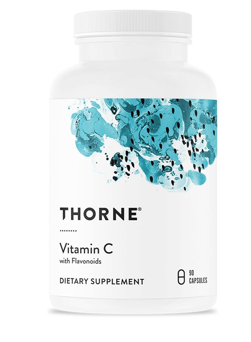ثورن فيتامين C يدعم جهاز المناعة، إنتاج الطاقة الخلوية، الأنسجة الصحية 90 كبسولة