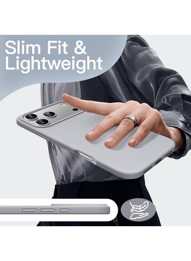 Liquid Silicone Protective Case Compatible with iPhone 17 Pro Max 6.9-Inch, Slim Matte Back Cover, Silky Soft Touch, Shockproof Design, Anti-Fingerprint with Microfiber Lining - Image 5