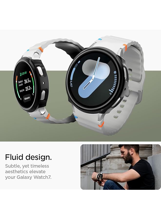Spigen Liquid Air Armor Designed For Samsung Galaxy Watch 7 44Mm Case Flexible Lightweight Tpu Cover 2024 Matte Black - Image 3