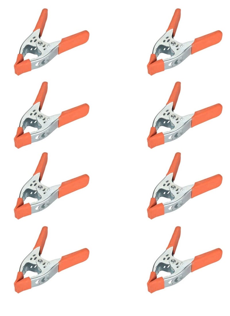 8 Packs 6 Inch Spring Clamp Hand Squeeze Clips Strong Hardware Claps for Woodworking Wood Pony Photography, Furniture - Image 1