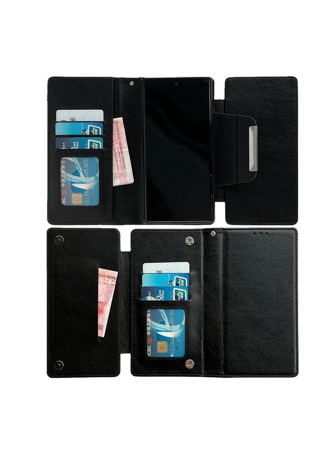 اس-توب جراب جلدي متعدد الوظائف لهاتف Samsung Galaxy S25 Ultra 5G مع محفظة لـ 7 بطاقات - Image 3