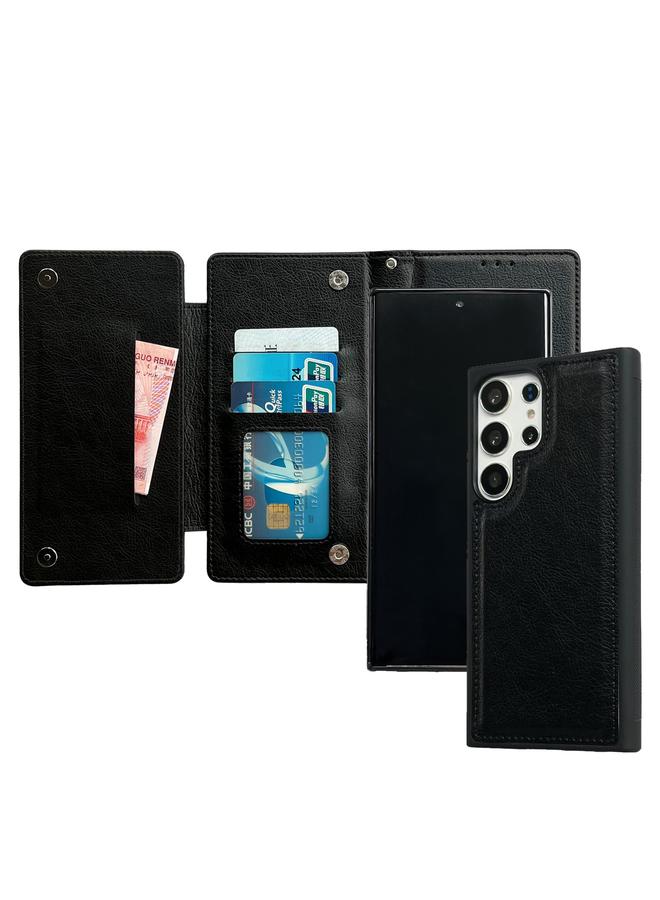 اس-توب جراب جلدي متعدد الوظائف لهاتف Samsung Galaxy S25 Ultra 5G مع محفظة لـ 7 بطاقات - Image 4