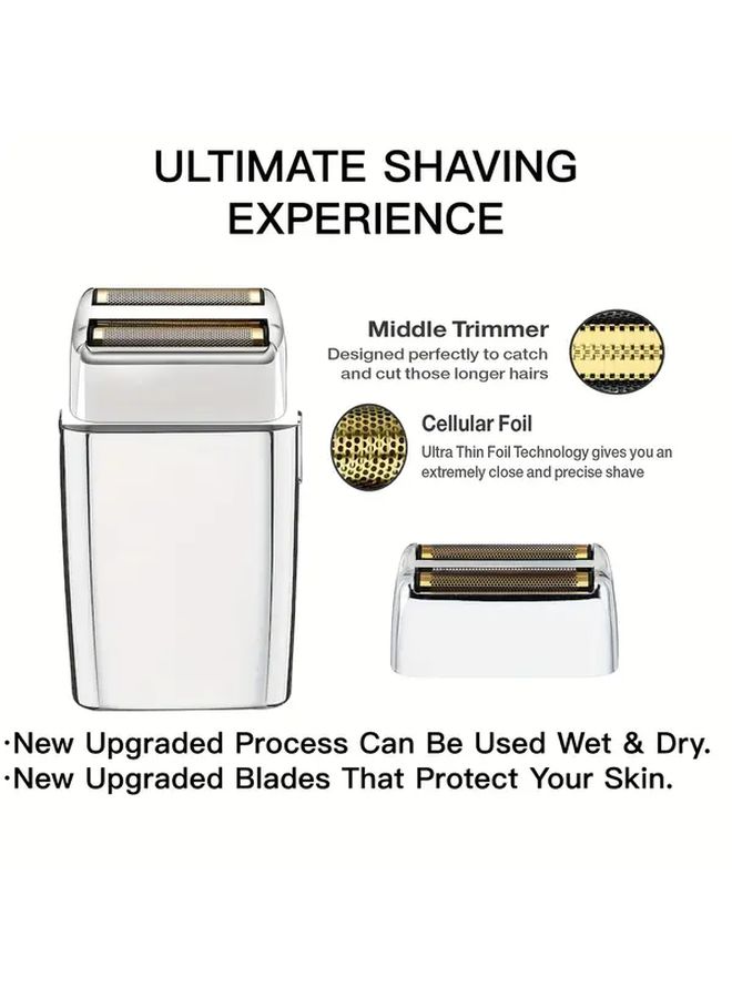 Silvery Replacement Foils And Cutters For Double Foil Shaver 1PC - Image 4