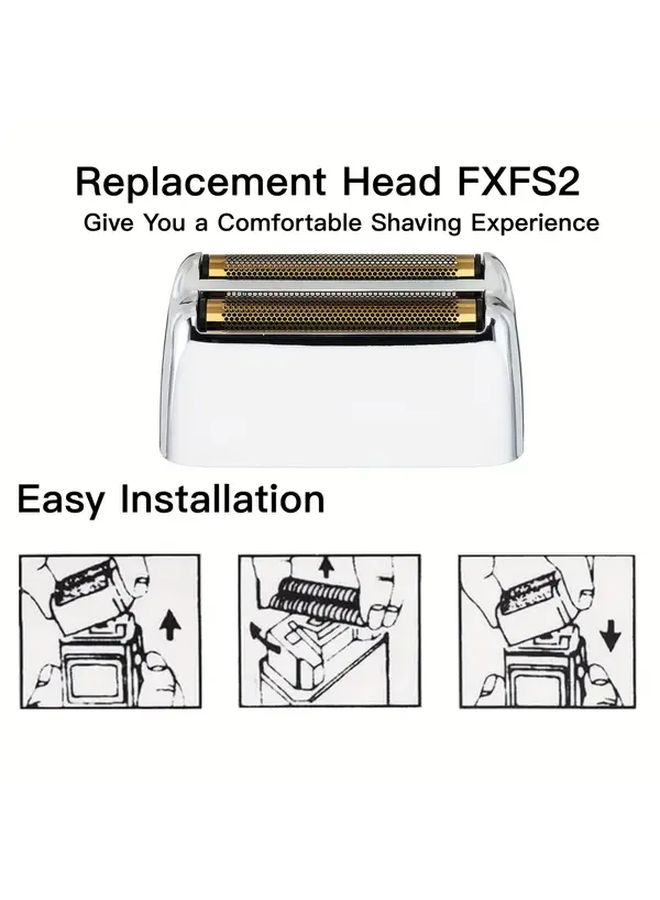 Silvery Replacement Foils And Cutters For Double Foil Shaver 1PC - Image 2