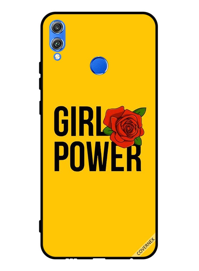 Covernex Protective Case Cover For Honor 8X Girl Power Yellow - Image 1