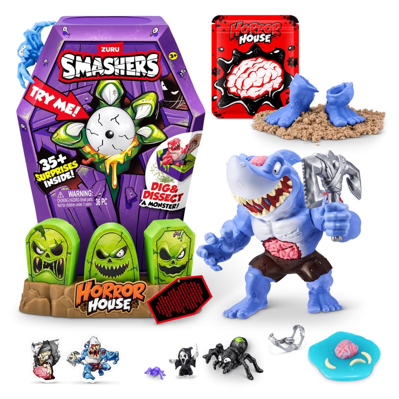 ZURU SMASHERS Smashers Mega Horror House Blue by ZURU Interactive Toy Collectable Toy for Kids and Teens - Image 3
