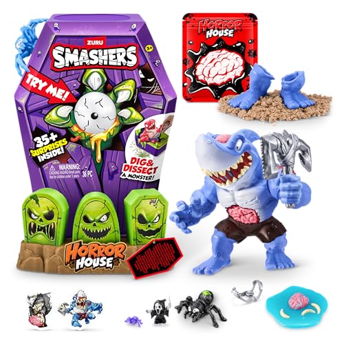 ZURU SMASHERS Smashers Mega Horror House Blue by ZURU Interactive Toy Collectable Toy for Kids and Teens - Image 1