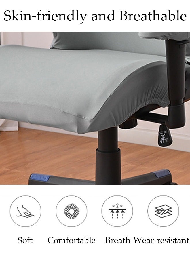 DUNISO Office Computer Game Chair Cover 1 Pair Armrest Covers Polyester Removable Ergonomic Elastic Armchair Protector Wear Resistant Stretch Elastic Covers for Desk Computer Chair Slipcover - Image 4