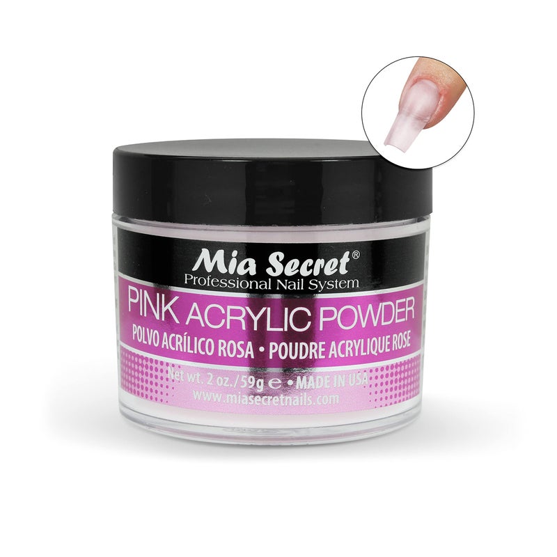 Mia Secret Professional Acrylic Nail System Pink Acrylic Powder 2 OZ - Image 3