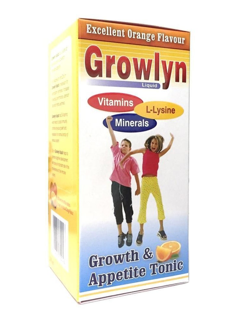 Liquid Supplement For Supporting Growth And Appetite Orange Flavor