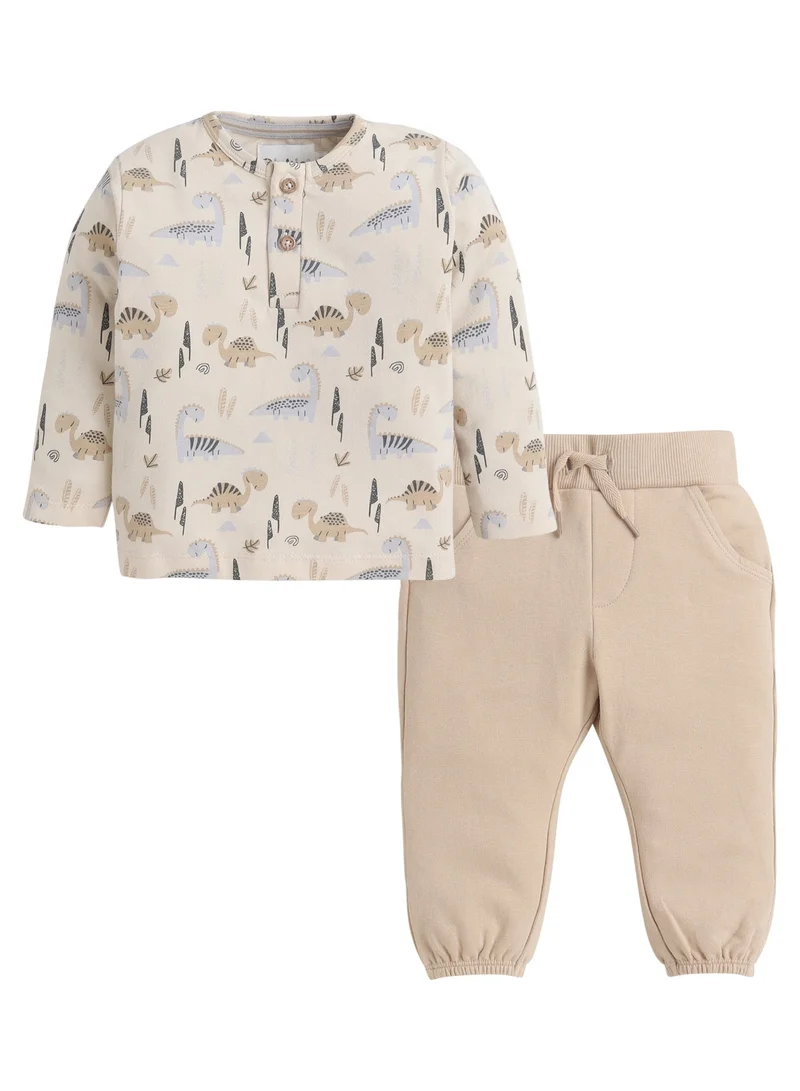 Dirkje Boys Dinosaur Print Pullover & Jogger Pants Set