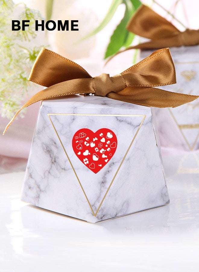 BF HOME Heart Sticker Labels - 500 Pcs - 1 Inch - 8 Cute Designs - for Gift Wrapping, Scrapbooking, Decoration, DIY Crafts - Image 2