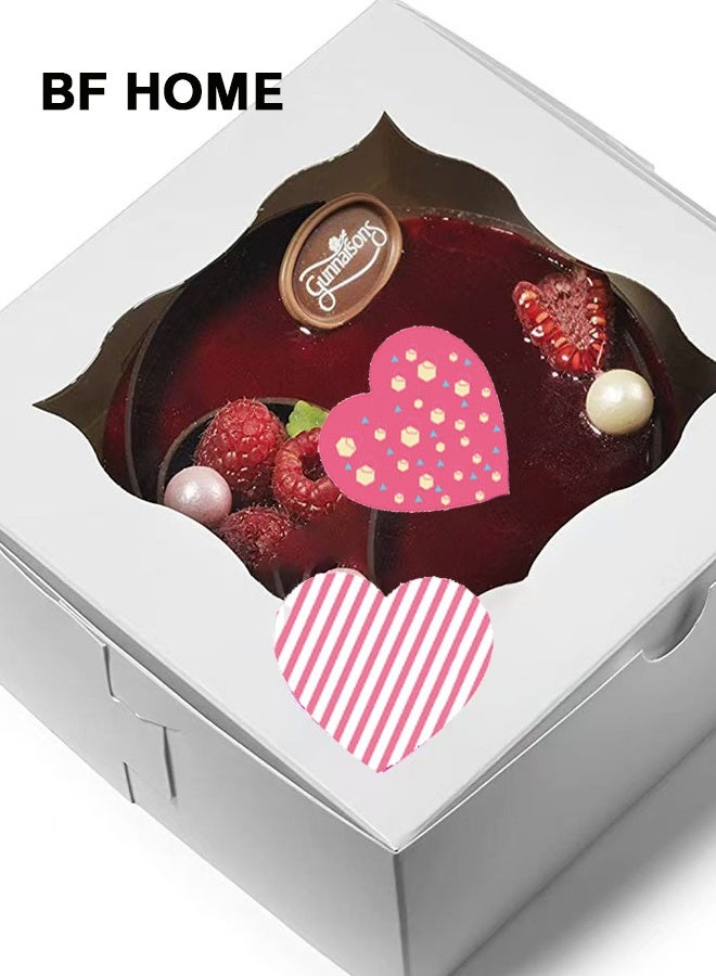 BF HOME Heart Sticker Labels - 500 Pcs - 1 Inch - 8 Cute Designs - for Gift Wrapping, Scrapbooking, Decoration, DIY Crafts - Image 4