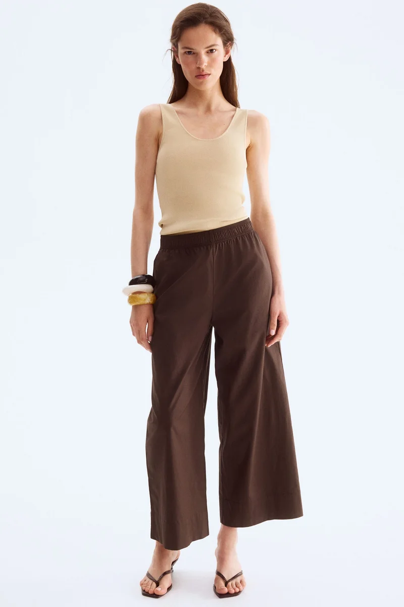H&M Ankle-length cotton trousers