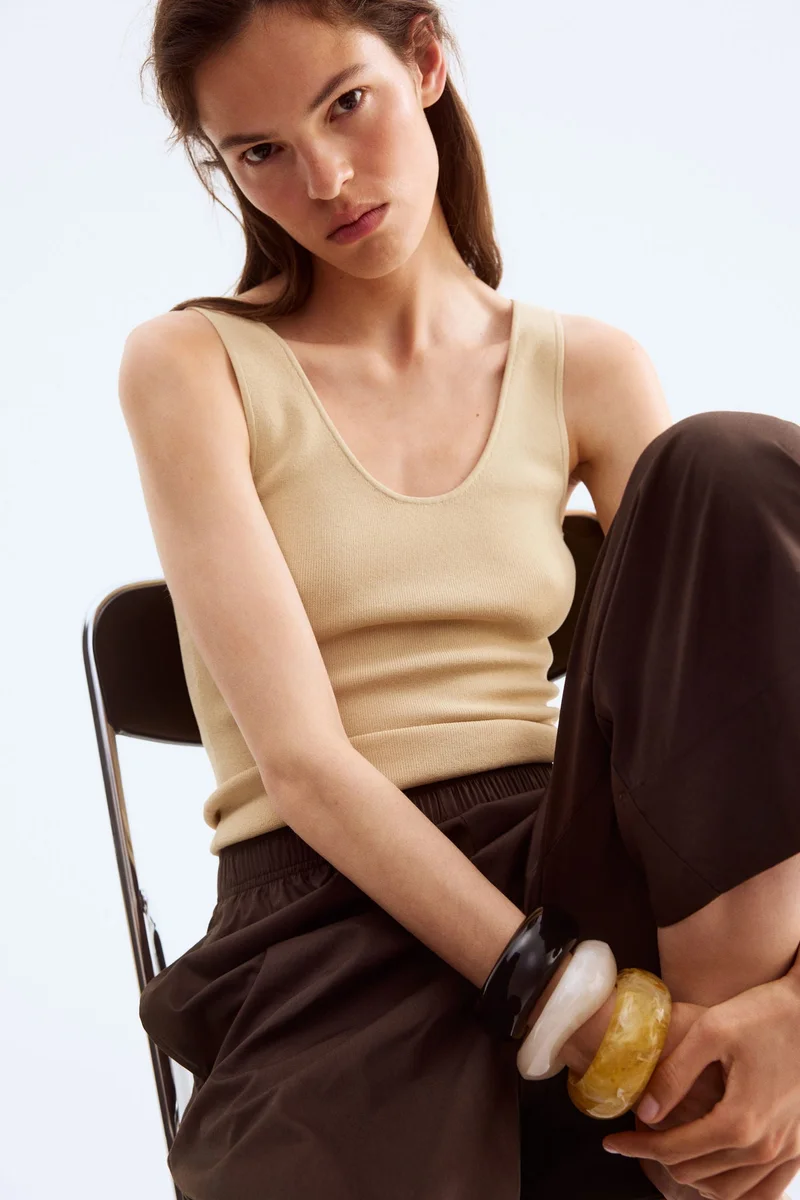 H&M Ankle-length cotton trousers