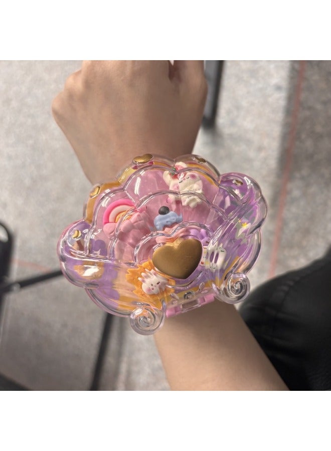 Girls Princess Shell Bracelet Jewelry Box Play Toys Simulation Mermaid Ring Jewelry Treasure Box Toys-Colour:Mermaid Ring Bracelet (12 Pieces In A Display Box) - Image 4
