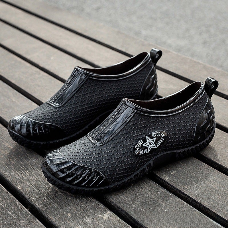 2023 Casual Waterproof Womens Rain Shoes Black 