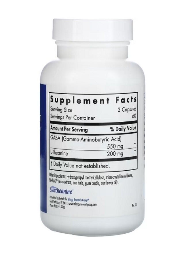 Allergy Research Group Zen 200 mg 120 Vegetarian Capsules - Image 2