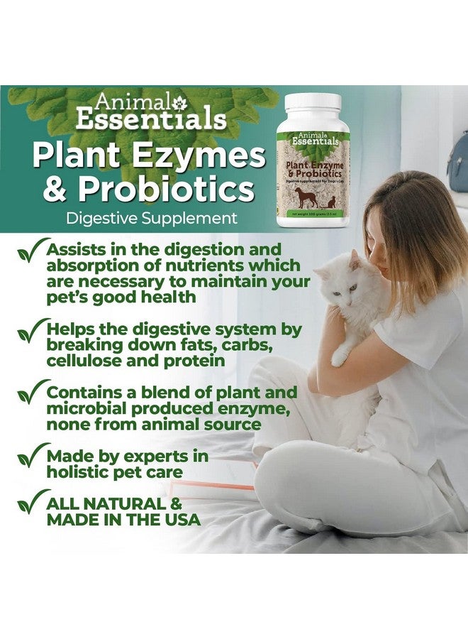 Animal Essentials Plant Enzyme & Probiotics for Dogs & Cats - Digestive Enzymes for Dogs, Probiotic Powder, Digestive Supplement, No Preservatives, Veterinarian Recommended - 3.5 Oz - Image 3