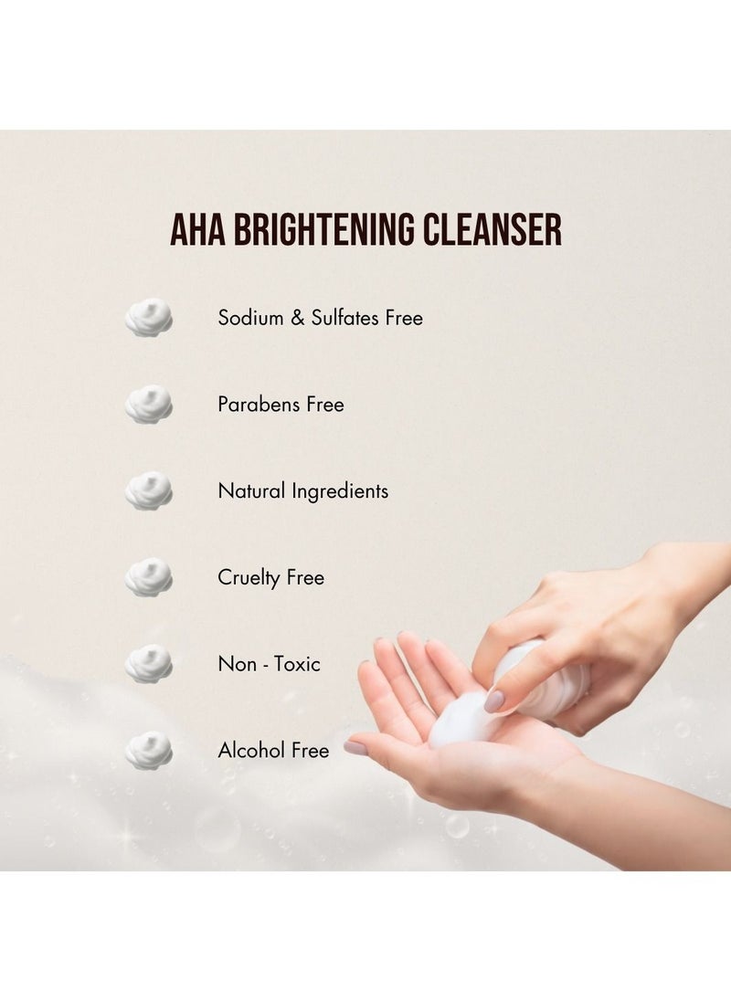 Silky Skin 5% AHA Brightening Cleanser For Radiant Skin- 100% Natural Foaming Face Cleanser 100 g  - Image 5