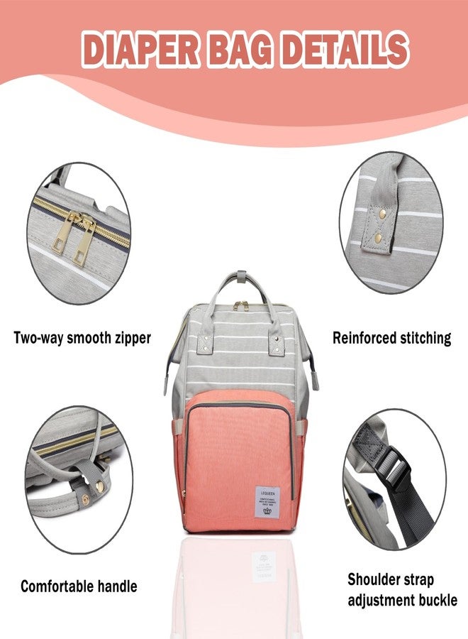 Armbq Diaper Bag Backpack Waterproof Multi-Function Diaper Bag for Baby Care Travel Essentials Baby Bag for Mom Large Capacity Yellow - Image 5