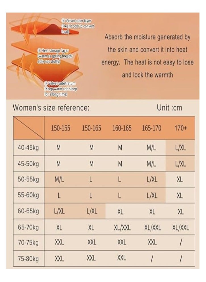 RATSAW Women's Thermal Underwear Set Long Johns Women's Wool Silk Thermal Underwear Base Pajamas Set Cold Weather  - Image 2