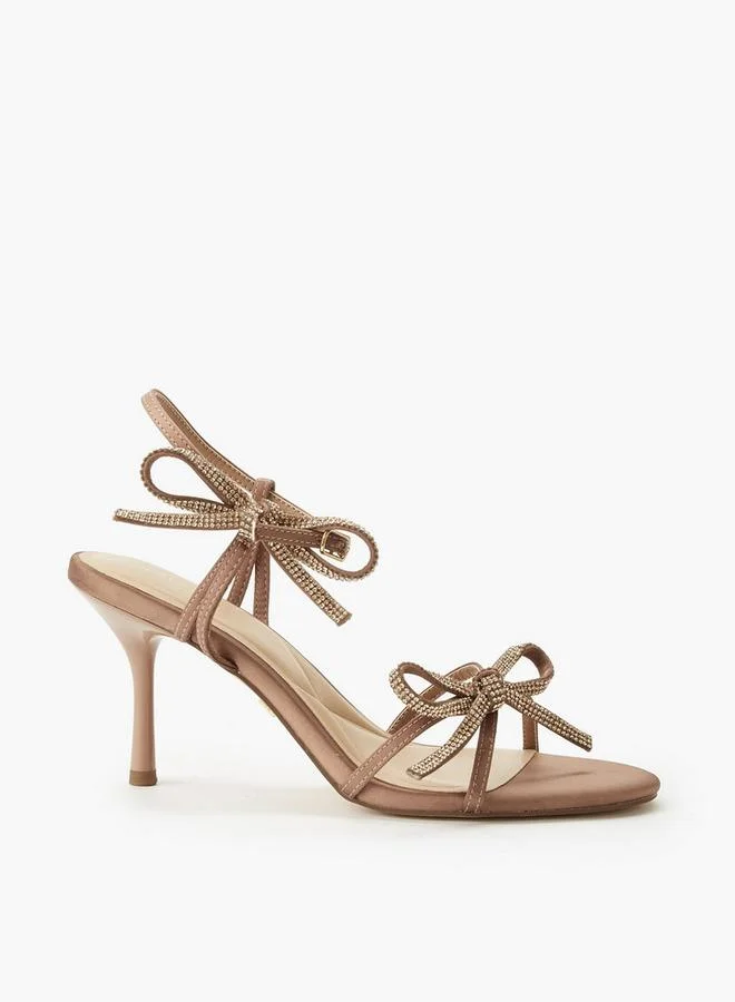 Celeste TAUPE Women Embellished Stiletto Heel Sandals for Women | Best Price UAE