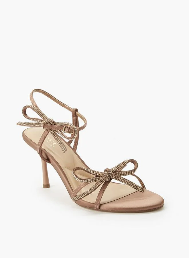 Celeste TAUPE Women Embellished Stiletto Heel Sandals for Women | Best Price UAE