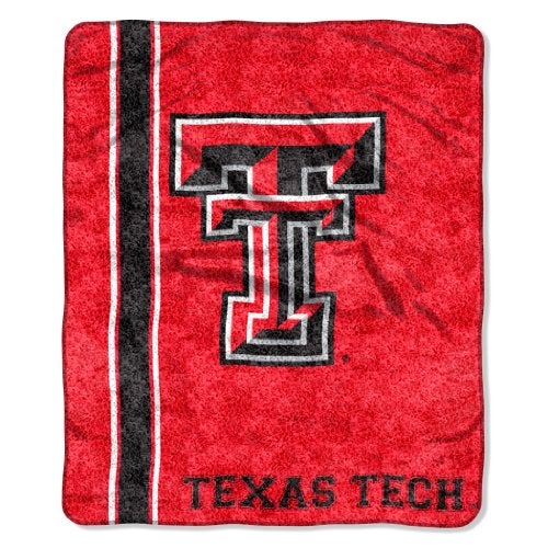 Northwest NCAA Texas Tech Red Raiders Sherpa Throw Blanket, 50" x 60", Jersey - Image 1