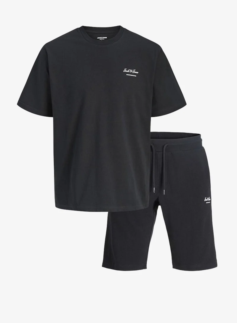 Jack & Jones Junior Kids Graphic T-Shirt And Shorts Set