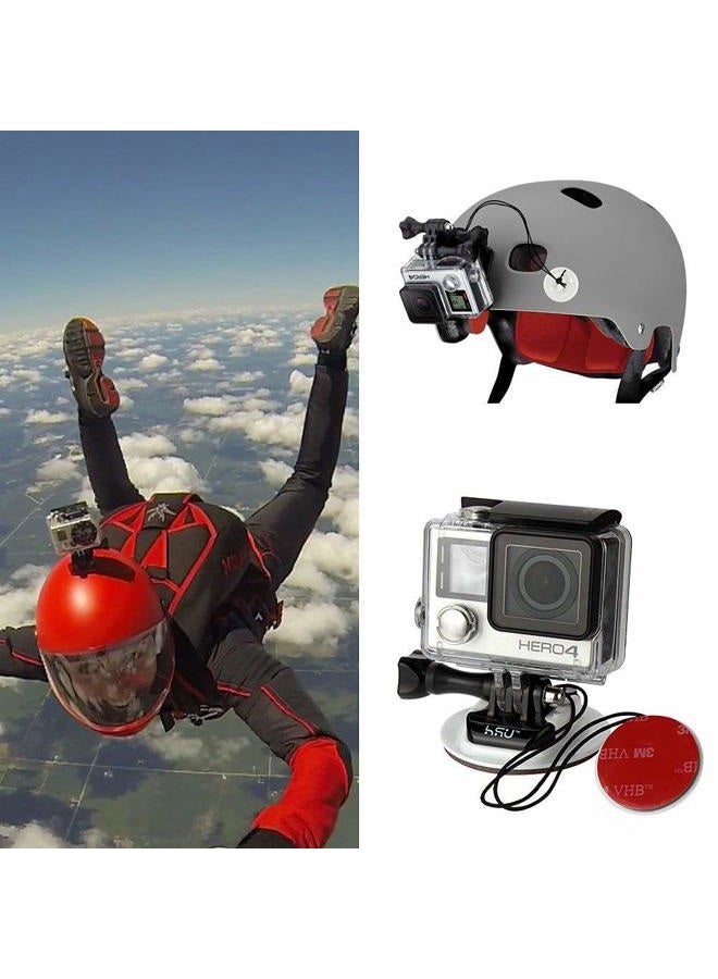 HSU Surf Mounts and Accessories for Ski, Snorkeling, Surfing, Wakeboarding Fitting GoPro Hero 13,12,11,10,9,8,7,6,5 Black, Silver, AKASO Campark, and Other Action Cameras (Surfing Kit) - Image 4