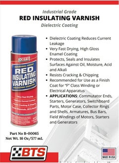 BTS Red Insulating Varnish Dielectric Coating  - Image 2