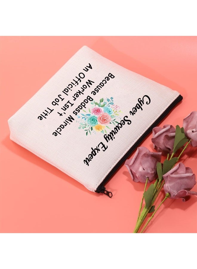 JXGZSO Computer Security Expert Makeup Bag Funny Cyber Security Ethical Gifts Cyber Hacker Cosmetic Bag Cybersecurity Bag  - Image 4