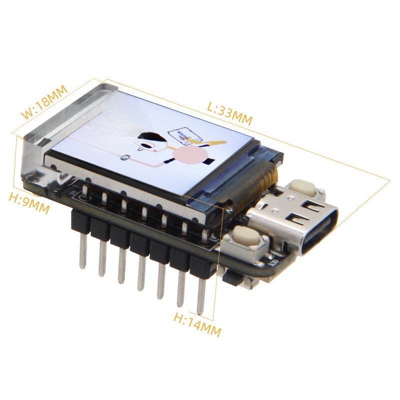 T-QT ESP32-S3 GC9107 0.85 Inch Full Color LCD Display Screen Module Portable Development Board WiFi BT Wireless Communication DIY Development Board - Image 4