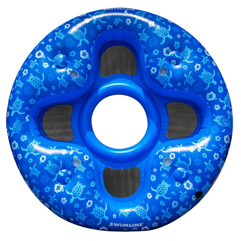 Swimline Tropical 4 Person Pool Lounger, Blue - Image 1