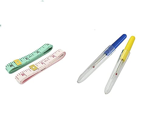 advancedestore Durable Soft Sewing 2 Tailor Tape Body Measuring Dress-Making Measure Ruler, 1.50 Meter, 150 cm, and 2 Seam Ripper Combo - Image 1